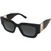 Jimmy Choo Nena/S 807/9O | Occhiali da Sole Graduati o Non Graduati | Prova Online | Plastica | Quadrati | Nero | Adrialenti