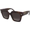 Fendi FE40101I 55B | Occhiali da Sole Graduati o Non Graduati | Prova Online | Plastica | Quadrati | Rosso, Havana | Adrialenti