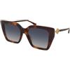 Fendi FE40161I 52W | Occhiali da Sole Graduati o Non Graduati | Prova Online | Plastica | Quadrati | Havana | Adrialenti