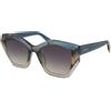 Furla SFU885V 0BLV | Occhiali da Sole Graduati o Non Graduati | Plastica | Cat Eye | Blu, Verde | Adrialenti