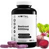 HIVITAL foods Barbabietola 6000 mg 180 capsule vegane per 6 mesi di trattamento Estratto