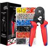 Pinza Crimpatrice Capicorda 0.25-10mm2 Kit 1200 Puntalini Elettricista Professio