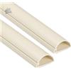 Canalina Passacavi TV Magnolia 2 Metri 2x1m Coprifili Muro Sottile 30x15mm Adesi