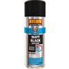 Hycote Vernice Spray Nero Opaco 400 ml, Asciugatura Rapida, Alta Copertura, Resistente, Multi Superficie per Auto, Metallo, Plastica, Legno e Vetro