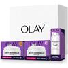 Olay Anti-Rughe Tonifica & Rassoda Set Regalo: Crema Giorno + Crema Notte + Siero 2in1 50ml, Skin Care Anti-Età