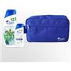 Head & Shoulders Kit da Viaggio Rinfrescante - Beauty Case con Shampoo Menthol Fresh 250ml & Classic Clean 95ml, Per Prevenire la Forfora e Rinfrescare la Cute
