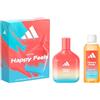 adidas, Cofanetto Regalo Vibes Happy Feels, Eau de Parfum 100ml e Docciaschiuma 100ml