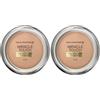 Max Factor Miracle Touch, Fondotinta Coprente con Acido Ialuronico, 075 Golden, 12 ml (Confezione da 2)