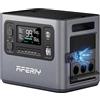 AFERIY 2800W Stazione di potenza portatile, 2048Wh LiFePO4 In 1,5h Ricaricabile rapidamente, 13 uscite, Onda sinusoidale pura 230V, UPS, Espandibile a 4096Wh, Generatore solare per campeggio