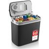 TZS First Austria - Frigo Portatile Elettrico 20L - Tripla Alimentazione incl. USB-C PD 3.0 - Raffreddamento e Riscaldamento - 12V/230V/USB-C - Design Compatto - Nero/Grigio