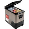 TZS First Austria - Frigo a Compressore Portatile 38L - Fino a -20°C - 41 dB - 12V 24V 230V - Anti-Impronta - per Auto Camping Viaggio - Dark Steel