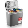 TZS First Austria - Frigo Portatile Elettrico 20L - Tripla Alimentazione incl. USB-C PD 3.0 - Raffreddamento e Riscaldamento - 12V/230V/USB-C - Design Compatto - Grigio