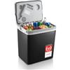 TZS First Austria - Frigo Portatile Elettrico 32L - Tripla Alimentazione con USB-C PD 3.0 - Raffreddamento e Riscaldamento - 12V/230V/USB-C - Minibar - Nero/Grigio