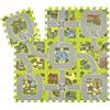 Baroni Toys Tappeto 9 Pezzi Puzzle da Bambini in EVA Grafica Strade di Città, Tappeto Giocattolo Componibile da Bambino in Schiuma ad Incastro, Tappeto per Bambini in Materiale Atossico, 32x32 cm