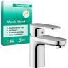 hansgrohe Vernis Blend - Rubinetto per lavabo senza scarico, Miscelatore lavabo risparmio idrico (EcoSmart) con altezza bocca 88 mm, cromo, 71580000