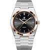 MASTOP Orologi da uomo alla moda Business Watch Data in acciaio inossidabile stile di lusso luminoso al quarzo impermeabile display analogico maschile orologio da polso Glow-in-The Dark orologio da