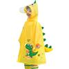 Generisch Poncho impermeabile per bambini, abbigliamento impermeabile per bambini, leggero, per attività all'aperto (giallo, 1-2,5 anni)