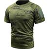 Vynebtrv T-shirt da Uomo a Rapida Asciugatura, Maglietta Traspirante a Girocollo | Leggero, Movimento libero delle braccia, Fettuccia in stile MOLLE, Pannelli con chiusura a strappo