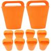 Mikikit 10 Pezzi Tappo di Scarico TPE per Kayak, Tappo Acqua Anti-Perdita a Pressione, Arancione, Flessibile, per Foro di Scarico di Kayak e Pedalò