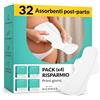 WE ARE MAMMAS Assorbenti Post Parto in Cotone con Ali, Scorta (32 Pz) | Flusso abbondante, giorno e notte, senza profumo né cloro, 4 confezioni da 8, prime settimane