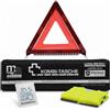 Upgrade4cars Kit di Pronto Soccorso Auto con Triangolo di Emergenza & Giubbotto Catarifrangente Made in Germany 2026 DIN 13164 Valido in Tutta Europa | Set Combinato Auto Primo Soccorso Emergenza