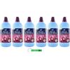 Beni Culinari 6 X Felce Azzurra - Ammorbidente Concentrato Orchidea Nera - Ammorbidente concentrato Orchidea nera - 41 lavaggi - 1025 ml + portachiavi Beni Culinari