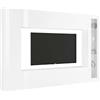 Dmora Parete Attrezzata Alatri 30x260x180h cm Bianco Lucido 8 Ripiani Modulabile, 14 Vani Made in Italy