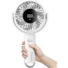 KinYiLO Grande ventilatore portatile da 15,2 cm, batteria da 6000 mAh, ventilatore portatile con 100 livelli di velocità, forte flusso d'aria, 5-30 ore di autonomia, pieghevole a 180°, per viaggi