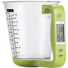 ausuky Calice da cucina digitale Bilancia elettronica con schermo LCD di temperatura e peso (Verde)