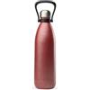 Qwetch - Bottiglia termica in acciaio inox 1L Modele ROC Safety Red
