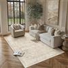 PureCozy Tappeto Salotto Beige 120x170cm Lavabile