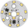 Generic YSJX Lighting, Confezione da 5, faretto LED da incasso chip 3W 5W 7W 9W 12W 15W 18W Chip di luce rotondo AC220V 2835SMD Illuminazione con perline(Warm white,5W)