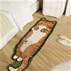 PEINIQULL Zerbino con gatto lavabile, carino tappeto cartone animato divertente, camera da letto, bagno, decorazione della stanza, cane, ragazza, bambini
