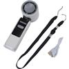 EfforPrac Mini ventilatore portatile USB, flusso d'aria 100 Turbo, display digitale, dispositivo di raffreddamento portatile per campeggio, viaggi e uso in ufficio (bianco)