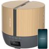 Cecotec PureAroma 550 Connected Grey Woody Diffusore di aromi, capacità 500 ml, display a LED, altoparlante, controllo Bluetooth, app, timer 12h, 3 modalità operative, copertura 30m2, V1705252