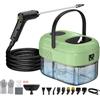Granarbol Pulitore a vapore professionale da 2500 W, riscaldamento a 15 s, 105 °C, 1,4 l, con set di pulizia da 18 pezzi e asta di prolunga, per mobili, auto, bagno, finestre, sgrassare