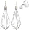 CHENNAN 2 Pezzi Testina di Ricambio per Frusta Elettrica Sostituzione del Frullino per Sbattitore Kit Fruste Fili Montare Gli Utensili da Cucina Durevoli Sono Adatti per Frullino per Uova Creamer (1#)