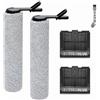 DianSung Spazzola a rullo per Tineco Floor One S9 Master Aspirapolvere Ricambio | Accessori per S9 Master 2 spazzole a rullo + 2 Filtro di ricambio + 1 spazzola di pulizia