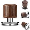 KNODOS Echo Espresso Tamper 54 mm con manico in noce, autolivellante per caffè, caricato a molla e feedback click per Sage Barista Express, Pro, Touch, Bambino Plus e infusore