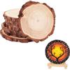 Spldsun 10 PCS Dischetti Legno Naturale Diametro 10-12 cm Spessore 10 mm, Naturale Legno da Decorare Natale, Dischetti Rotondo Grezzo per Artigianato e Decorazioni Fai da Te