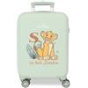 Disney Joumma - Valigia da cabina Disney Re Leone, Sun & Sabana, 33 x 50 x 20 cm, rigida in ABS, chiusura a combinazione laterale, 28 l, 2,2 kg, 4 ruote doppie, bagaglio a mano