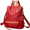 Wesoke piccolo zaino della borsa per le donne, Nero di modo zaino da viaggio Borse a spalla delle signore, Leggero Anti-furto Casual zainetto giornaliero zaino per la donna, Rosso