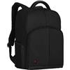 WENGER Link 16 zaino per PC portatile, per notebook da 16 pollici, tablet da 10 pollici, 21 l, da donna, uomo, per lavoro, università, scuola, viaggi, nero