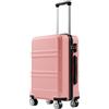 KONO Valigia Trolley Bagaglio a Mano 55x38x20 TSA (20, Nude)