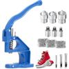 Victool Set di pinze per occhielli professionali con 1500 occhielli (diametro interno 6 mm, 10 mm, 12 mm) e 3 matrici, pressa per occhielli, pressa per rivetti, set per tessuti, teloni, tende da sole