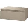 Liberoshopping Mobile bagno sospeso con cassetto soft closing in legno nobilitato- design moderno NILYA (Tortora Opaco, 80 cm)