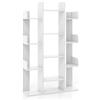 GIANTEX Libreria, scaffale aperto con 13 scomparti, divisorio per soggiorno, studio e ufficio, 86 x 24,5 x 141 cm, scaffale cubico (bianco)