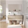 MOB-IN Mobile doppio lavabo decoro rovere 120 cm Sorrento