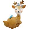 Spldsun Decorazione Torta di Cervo, Ornamenti Unici Natalizi a Forma di Renna, Mini Statuette 3D in Resina per Decorazioni Casa