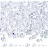 QINJIEJIE 700 diamanti acrilici in 5 misure, cristalli bianchi trasparenti, per bambini, caccia al tesoro, tesori dei pirati, sabbiera, riempitivi di vasi, matrimoni, feste, acquari